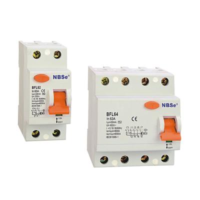 China RCCB Magnetic Type BFL60 Residual Current Circuit Breakers 2P, 4P A Type or BFL60 AC Type for sale