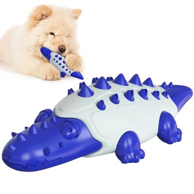 China New Stocked Popular Pet Toys Crocodile Puddle Ball Stick Dog Toothbrush Molar Toy Cleaning Teeth High Quality Pet Supplies Wholesale for sale