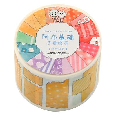 China New Fashionable Colorful Creative Waterproof Cartoon Washi Tape DIY Sticker Tape for sale