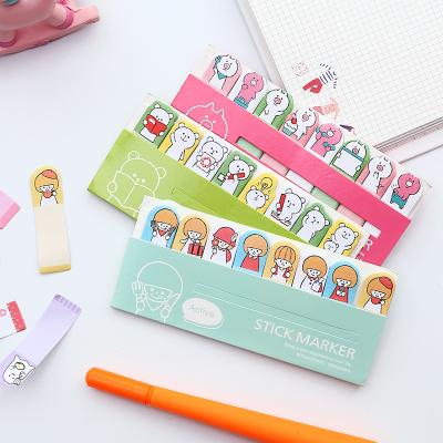 China New Design Self Adhesive Memo Pad Boockmark Sticky Notes Set Promotional for sale