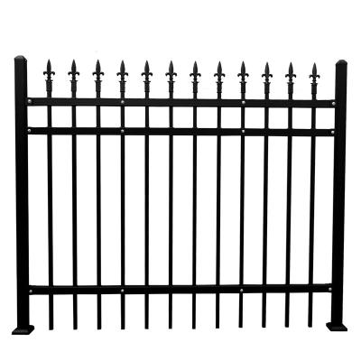 China Maintenance Free Wholesale Cheap Powder Coated Metal Fence Panel Spear Top Metal Fence For Garden for sale