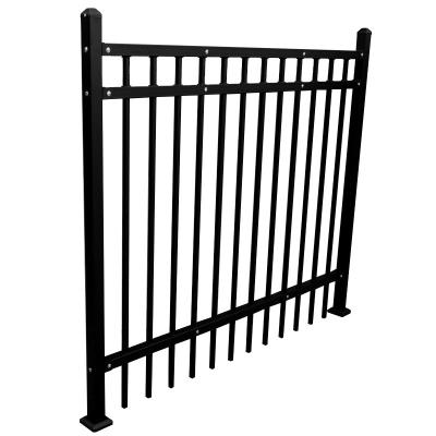 China Maintenance Free Flat Top Aluminum Tubular Pool Fence Custom Coating Powder Coating Factory Aluminum Safety Fence For Garden for sale