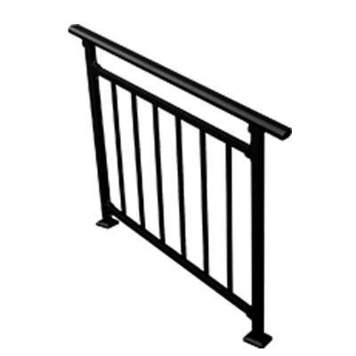 China Hot Selling Easily Assembled Easily Assembled Waterproof Balcony Railing Designs Steel Deck Metal Railing for sale