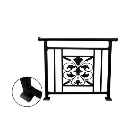 China High quality safe flexible decking aesthetically pleasing deck railing steel balcony railing for garden for sale