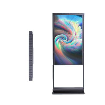 Cina 49 pollici pubblicità interna segnaletica video digitale pavimento stand LCD display chiosco in vendita