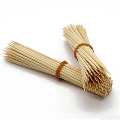 China Easily Cleaned Bamboo Stick 50cm Kebab BBQ Stick 5mm BBQ Skewers Spikes Bamboo Skewer for sale