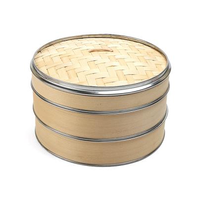 China Sustainable Food Mini Dim Sum Hot Sale Chinese Bamboo Steamer for sale