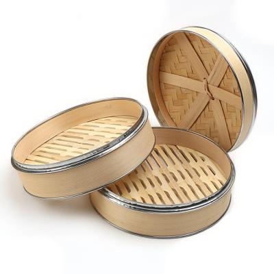 China Sustainable Natural Wholesale Eco-Friendly Chinese Bamboo Dim Sum Steamer Basket For Decoration Art Supplier for sale