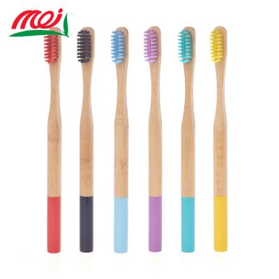 China OEM Customized Disposable Eco-Friendly Biodegradable Soft Bristle Hotel Packing And Logo Disposable Bamboo Charcoal Toothbrush for sale