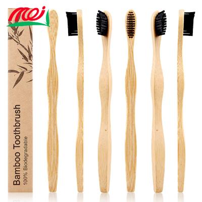 China tingsheng reusable wholesale bamboo biodegradable toothbrush bristle toothbrush bamboo toothbrush for sale