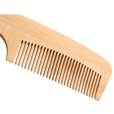 China 100% Eco-friendly No Harm To The Scalp 100% Pure Natural Green Bamboo Tooth Dense Comb for sale