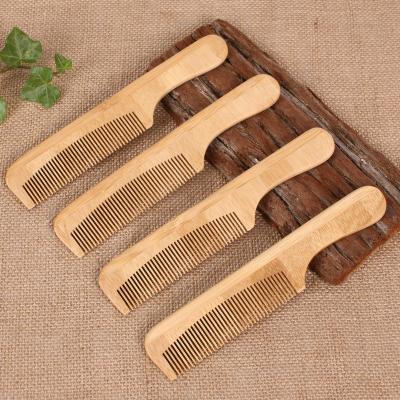 China 100% Eco-friendly Wholesale Natural Wooden Best Fine Tooth Dense Comb Hair Combs From Bamboo for sale