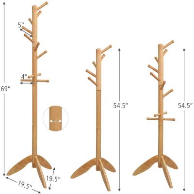 China Storage Media & High Quality Wall Mounted Natural Solid Tree Branch Clothes Racks Decorative Wall Mounted Coat Racks for sale