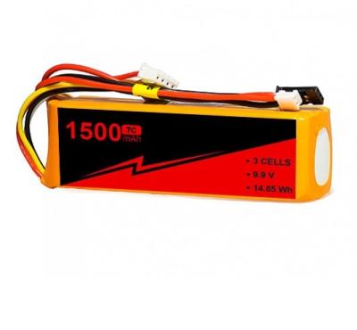 China Hoogspanning 7C FPV Lipo batterij 3s 1500mah Lipo batterij 9.9V Transmitter Pack Te koop