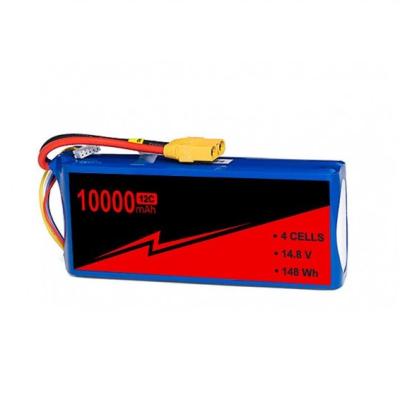 China 14.8V 4s 10000mah Bateria Lipo 12C 25C Com W/XT-30 Rc Bateria de helicóptero à venda