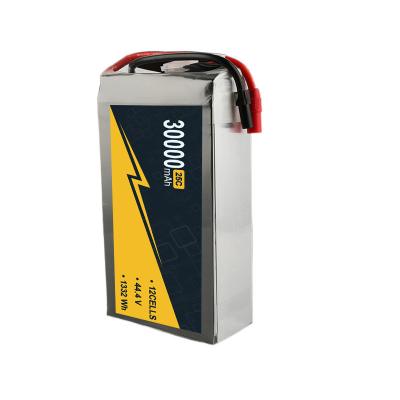 China 44.4v 30000mAh 12S1P UAV Bateria Lipo HV Bateria Lipo Vida útil de ciclo longo à venda