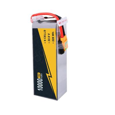 China 10000mAh 6S1P UAV de asa fixa Bateria Lipo 22,8v Alta densidade de energia à venda