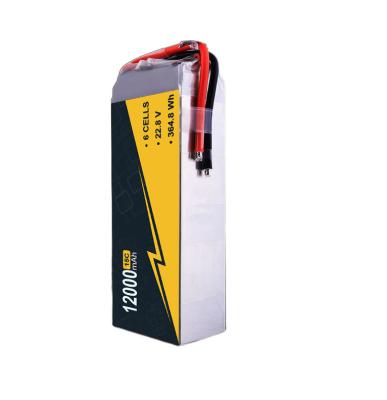 China 22.8v 12000mAh 6S1P Landwirtschaftliche UAV Lipo Batterie mit XT90 Balancer-Anschluss zu verkaufen