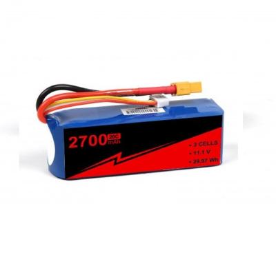 중국 안정적인 RC 자동차 리포 배터리 2700mAh 3S 11.1V 20C 리포 배터리 팩 W/XT-60 판매용