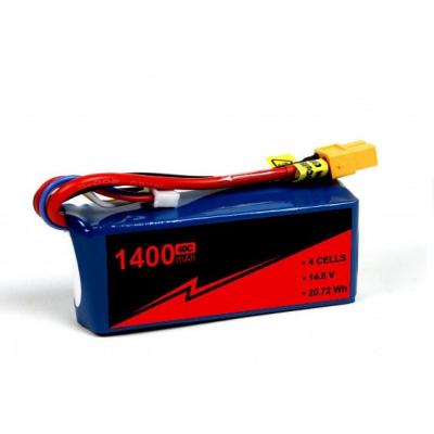 China Hochleistungsbatterie für Boote mit 40C-RK-Batterie 14,8V 4S 1400mah Lipo-Batterie zu verkaufen