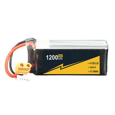 China 14.8V 2S 3s 4s1p RC Bootsbatterie 1200mAh 100C-160C Hard Case zu verkaufen