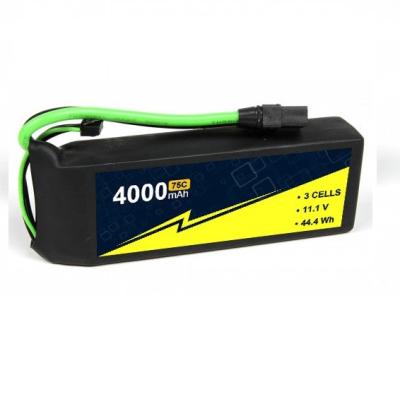 China 11.1V 75C RC Avião Bateria 4000mAh 3S Com W/XT-90 conector à venda