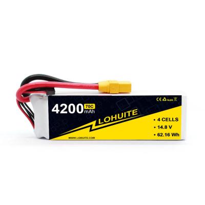 중국 RC Parts 4200mAh 4S Lipo Battery 14.8V XT60 Deans EC5 T For Axial Airplanes Cars Boat 판매용