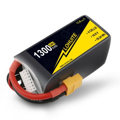 Китай 1300mAh 120C 4S Lipo Battery For RC FPV Airplane Quadcopter Helicopter Drone Suggest Balance Charger продается