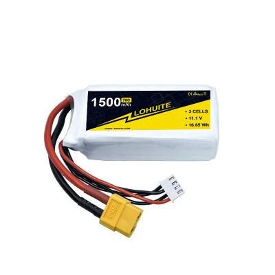 China 70C Discharge Rate 3s 1500mah Lipo Battery for RC Car Airplane Boat Drone Quadcopter zu verkaufen