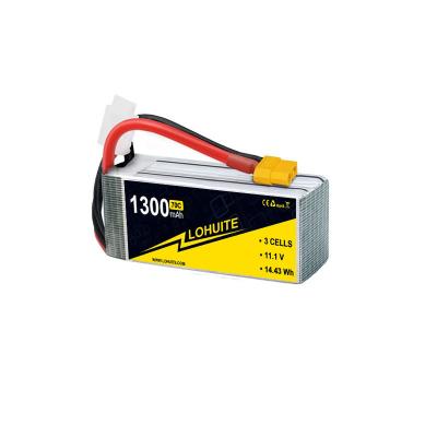 China 1300mah 11.1v Li-polymer Battery XT60g 3S With 70C-140c Discharge Rate zu verkaufen