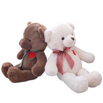 China Soft Red Heart Teddy Bear Toy High Quality Teddy Bear With Ribbon And Ribbon Hot Selling Plush Lovely For Kids And Girlfriends Gifts for sale