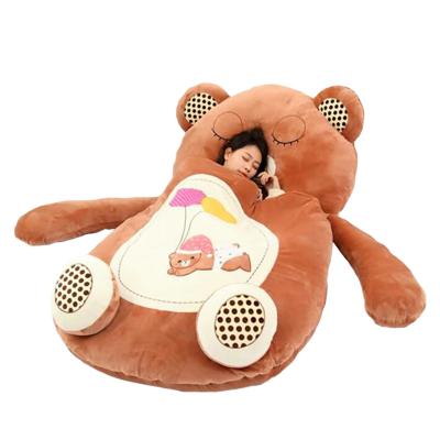 China New Design Plush Teddy Bear Shape Sofa Bed Creative Rest Plush Lazy Soft Plush Bed Sleeping Giant Bed Pillow for sale