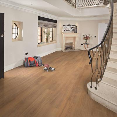 China Zero SPC Waterproof Anti-Slip Abrasion Waterproof Flooring Formaldehyde Rigid Core Engineered Tile Oak Timber Veneer Plastic Grain Flooring for sale