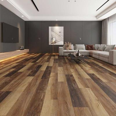 China Luxury Solid Rigid Vinyl Wood Grain Core Formaldehyde SPC Zero Waterproof Anti-Slip Abrasion Flooring Customized 1220mm 183mm for sale