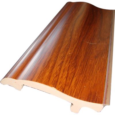 China Weatherproof Wear Resistant Waterproof PVC Vinyl Baseboard Anti-Slip Solid Molding for sale