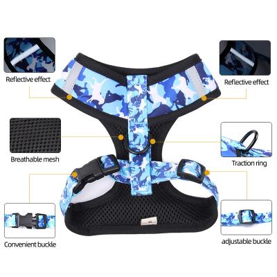 China Viable Wholesale Cat Vest Style Small & Medium Chest Leashes Dog Leash Harness Pet Chest Strap Dog Leash Back Pet Clothes for sale