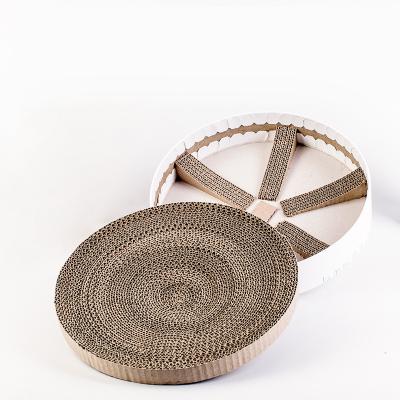 China Viable Corrugated Paper Type Cat Toy Grind Claws Rectangle Cardboard Cat Scratcher Bed for sale