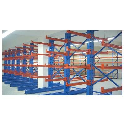 China Corrosion Protection Storage Rack Warehouse Shelf Heavy Duty Electrostatic Powder Coating Cantilever Racks For Steel for sale