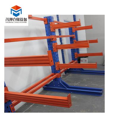 Chine Corrosion Protection Cantilever Structure Tension Rack Pipe Shelves Large Capacity Construction Cantilever Racking à vendre