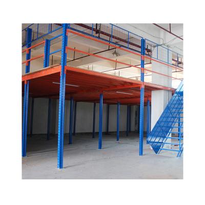 China Factory Metal Rack Esd Protection Industrial Mezzanine Rack Industrial Steel Racking System Multi Mezzanine Floor for sale