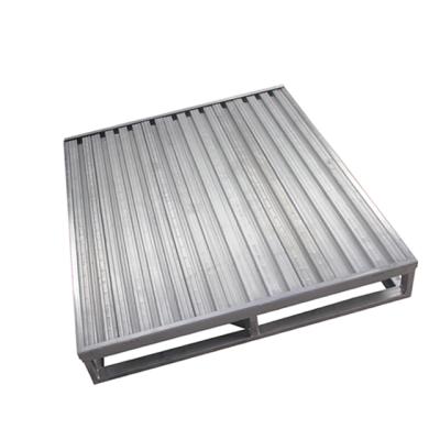 China Single Faced Warehouse Galvanized Steel Pallet 500KG Steel Pallet 4 Way Industrial Steel Pallet Type for sale