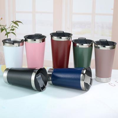 China 2022 20oz Double Wall Viable Hot Pint Cups Stainless Steel Tumbler With Beer Opener Outdoor Portable Ice Coffee Beer Wine Cup Tumbler for sale