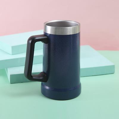 China 2022 New Double Wall Stainless Steel Beer Tumbler Beer Mugs Watersy Classic/Postmodern New Products With Handles for sale