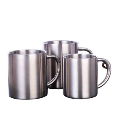 China Sustainable Products 300ml Double Wall 18/8 Stainless Steel Most Popular Coffee Travel Mug With Handle For Outdoor In Stock for sale