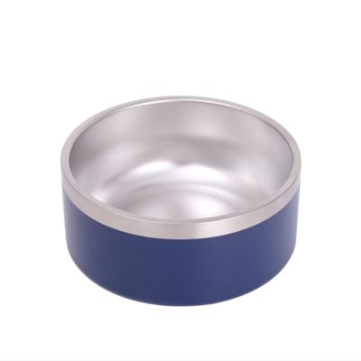 China Top Viable Wholesale in USA Customizable 32OZ/64OZ Double Wall Stainless Steel Pet Feeding Supplies Insulated Dog Food Bowl Cat for sale