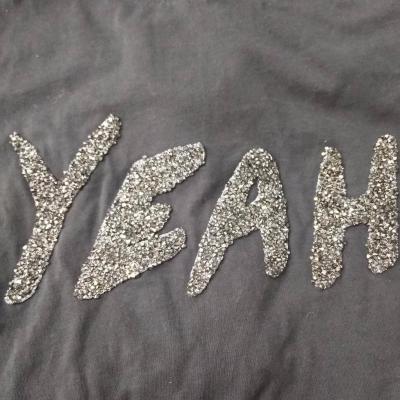 China Letter Shape Caviar Beads Crystal Rhinestone Letters Hot-fix Technics Iron On Rhinestone Heat Transfer For T-shirt for sale