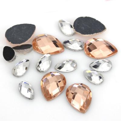 China High quality Flatback tear drop shape DMC hotfix rhinestone for shoes/decorative garment China Xinmili manufacture for sale