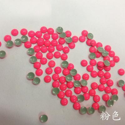 China Aluminum Punk Half Round Flatback NEON Metal Studs Iron On Clothing / Shoes / Trellis for sale