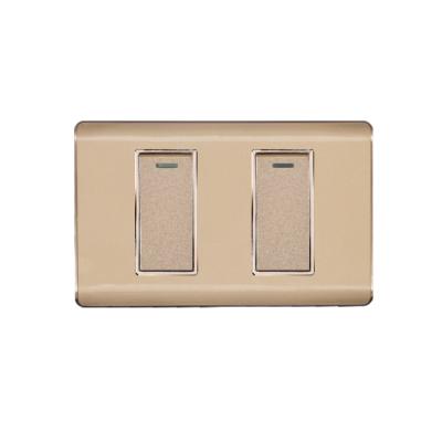 China Easy Installation GOG CCC Acrylic 16A 2 Way US Wall Switch For Home for sale