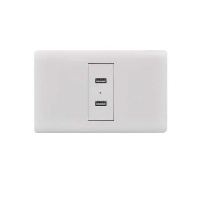 China New Arrival Residential / General Purpose Adapter 2 USB Electrical Outlet for sale